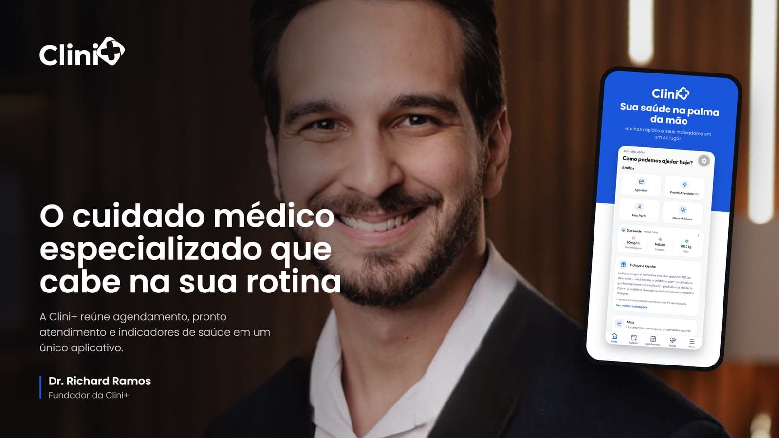Clini+ aposta em vínculo médico-paciente para se posicionar na telemedicina