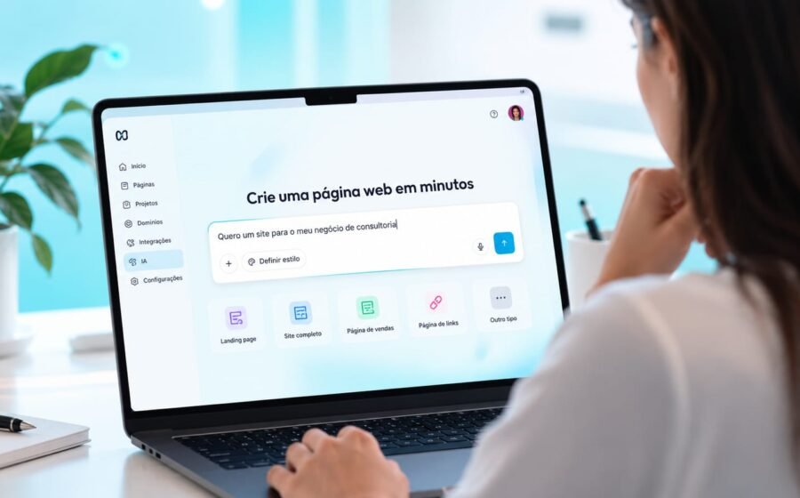 Criar site com inteligência artificial ficou mais fácil: da conversa à publicação, com hospedagem e segurança integradas